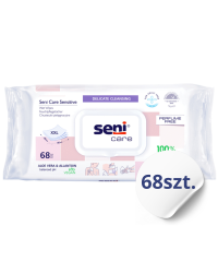 Seni chusteczki nawilżane pielęgnacyjne Sensitive 68 szt.