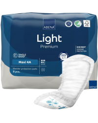 Wkładki higieniczne urologiczne Abena Light Maxi 4A, 5 kropel Unisex Z lekkim i umiarkowanym nietrzymaniem moczu