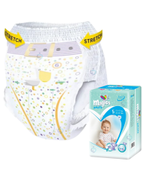 Magics Pants 5 (12–17 kg) – majtki chłonne dla dzieci, idealne na noc i dzień, do nauki nocnika