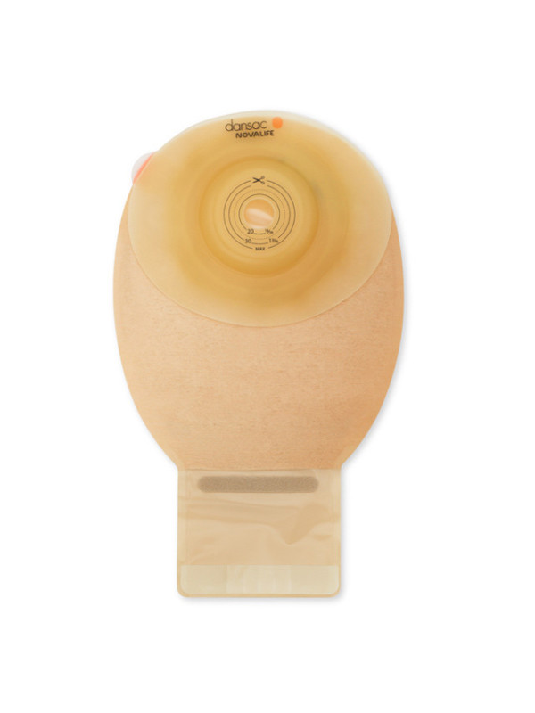 981-34 Worek Stomijny NovaLife1 Open Soft Convex 15-34 mm 350 ml Convex 6 mm Otwarty Beż z Okienkiem  Dansac