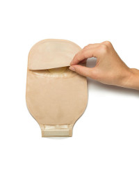 981-34 Worek Stomijny NovaLife1 Open Soft Convex 15-34 mm 350 ml Convex 6 mm Otwarty Beż z Okienkiem  Dansac