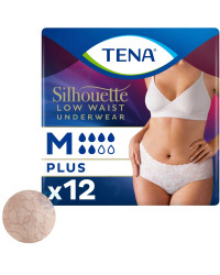 TENA Silhouette Plus White 6K – Dyskretna biała bielizna chłonna dla kobiet na nietrzymanie moczu