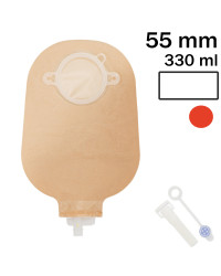 1218-55 Worek Dwuczęściowy Nova 2 Urostomia 55 mm 330 ml  Przezroczyste Dansac