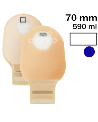 1216-70 Worek stomijny Dansac Nova 2 FoldUp – otwarty, przeźroczysty, z filtrem, do systemu dwuczęściowego