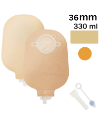 1217-36 Dansac Nova 2 Uro – worek urostomijny 36 mm, 330 ml, beżowy