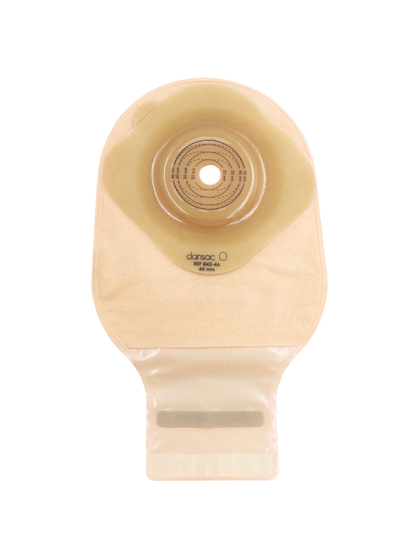 842-46 Worek Stomijny Nova1 FoldUp 15-46 mm 550 ml Convex 6 mm Otwarty Przezroczyste Dansac