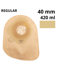 801-40  Worek Stomijny Jednoczęściowy Nova 1 40 mm 420 ml Beż Dansac