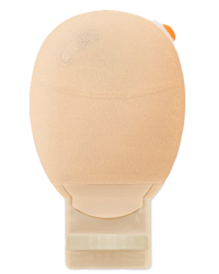 3017-15 Worek stomijny otwarty Dansac NovaLife TRE™ z okienkiem, płytka płaska 55x70 mm, beżowy