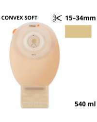 3081-34 Worek stomijny Dansac NovaLife TRE™ 1 Soft Convex Midi EasiView™, 540 ml, 15–34 mm