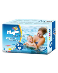 Pieluchy kąpielowe dla niemowląt do pływania 6–11 kg MAGICS Swimpants S