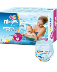 Pieluchy kąpielowe dla dzieci na basen 9–15 kg MAGICS Swimpants M