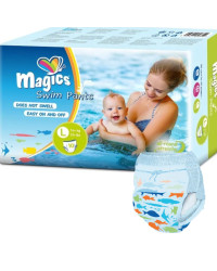 Pieluchomajtki do pływania dla starszych dzieci 14+ kg MAGICS Swimpants L