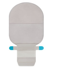 164460 Worek 1-cz Sensura Mio Convex Deep 15-33mm 490ml Szary z Okienkiem Otwarty Coloplast