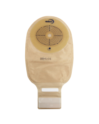 XMHDL513 Worek Jednoczęściowy Aurum  Drainable 13/60-80mm Maxi Welland Z Miodem Manuka Beż z Okienkiem Otwarty