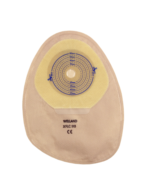 XFLC513 Worek Jednoczęściowy Flair Closed  13-60 mm Maxi Zamknięty Z Filtrem Beżowy Welland