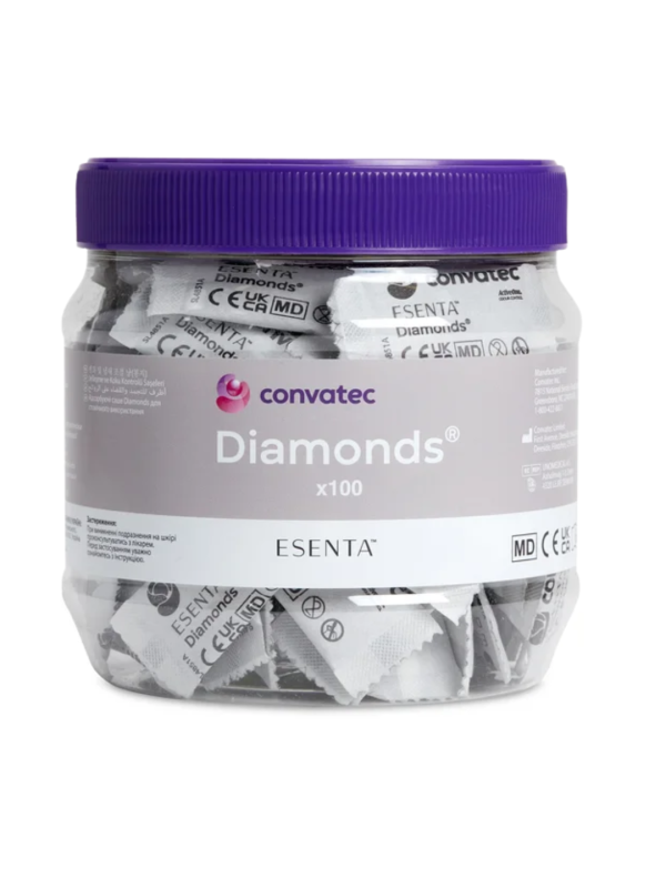 Saszetki Żelujące Diamonds Convatec 1 sztuka- Neutralizacja Zapachu i Konsystencji Stolca w Worku