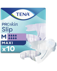 TENA Slip ProSkin Maxi Pieluchomajtki Dla Leżących O Maksymalnej Chłonności 8/8 Kropli Oddychające, Na Dzień i Noc