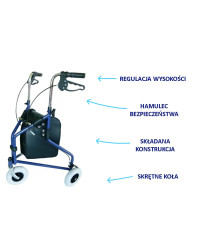 Podpórka trójkołowa Wheelie Eco III BME 892