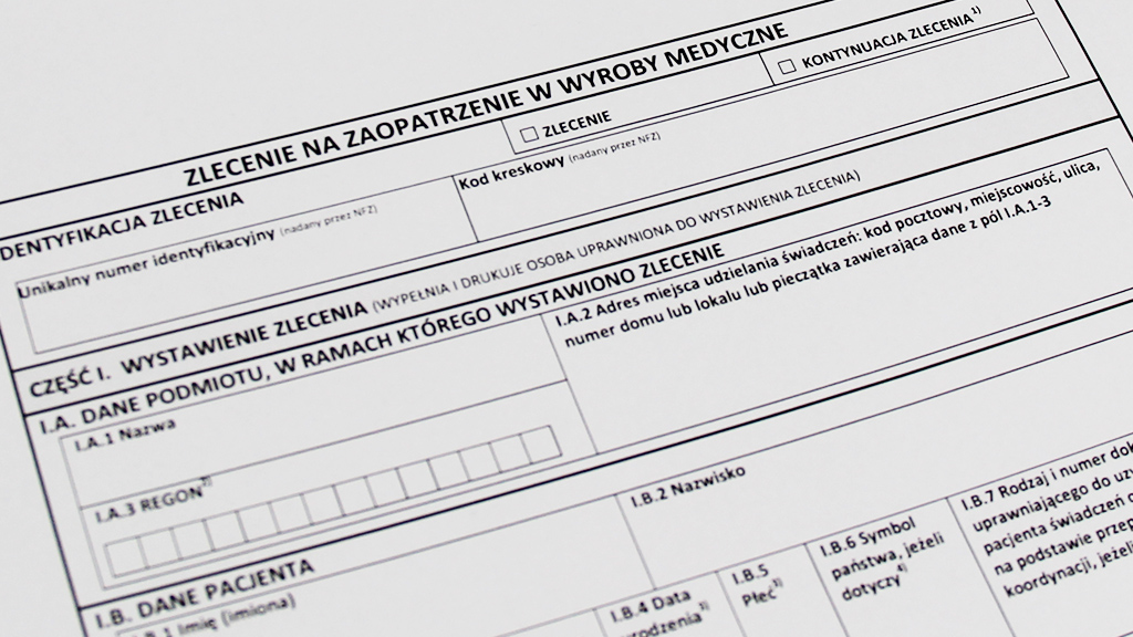 Od 1 czerwca 2022 zlecenia na wyroby medyczne znów tylko w wersji papierowej – informacje dla lekarzy